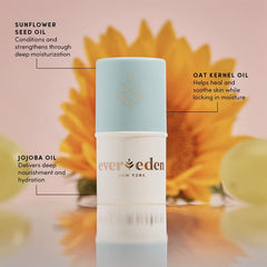 Evereden creamy balm texture close-up demonstrating smooth glide benefit