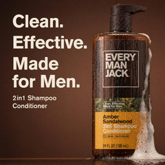 Every Man Jack back label with ingredients and usage details for clarity