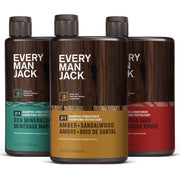Every Man Jack front-packaging 3-pack showing bottles and variety benefits