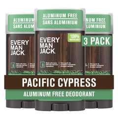 Every Man Jack front packaging showing Pacific Cypress scent and benefits