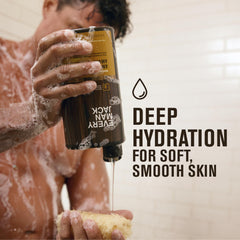Every Man Jack back label with ingredients list for transparent clean formulation