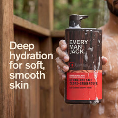 Every Man Jack rich lather texture close-up showing deep-cleaning and moisturizing