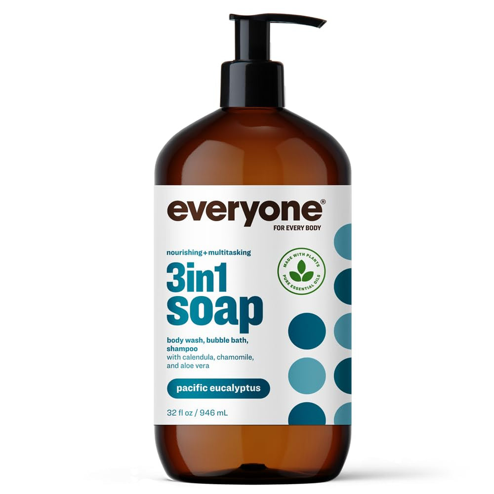 everyone for every body front packaging showing product name and scent, clear branding benefit