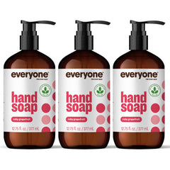 everyone front packaging showing three bottles and citrus imagery for clear product ID and freshness