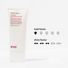 EVO Liquid Rollers with supporting ingredient bottles, emphasizes formulation benefits