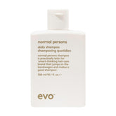 EVO Normal Persons front bottle showing label and size, clear product information benefit