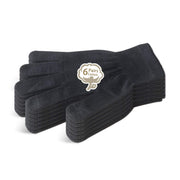Evridwear front packaging showing six pairs of black gloves and benefits