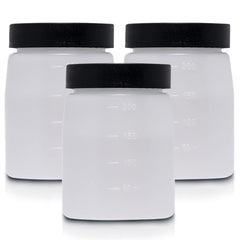Existing Beauty front view of three replacement cups showing ready organization benefit