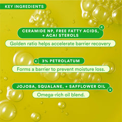 Experiment close-up of ceramide ingredient highlighting barrier support