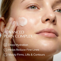 EXPRESSIONS WELLNESS cream texture close-up demonstrating lightweight absorption benefit
