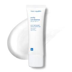 Face Republic front bottle showing SPF50+ protection and compact design