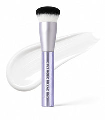 FACELOVE foundation brush front view showing ergonomic shape and easy handling benefit