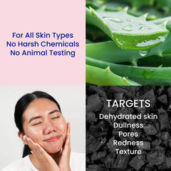 FACETORY sheet mask close-up texture demonstrating thin, adherent material