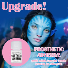 faglowmify blue and white face paint open jars for strong coverage