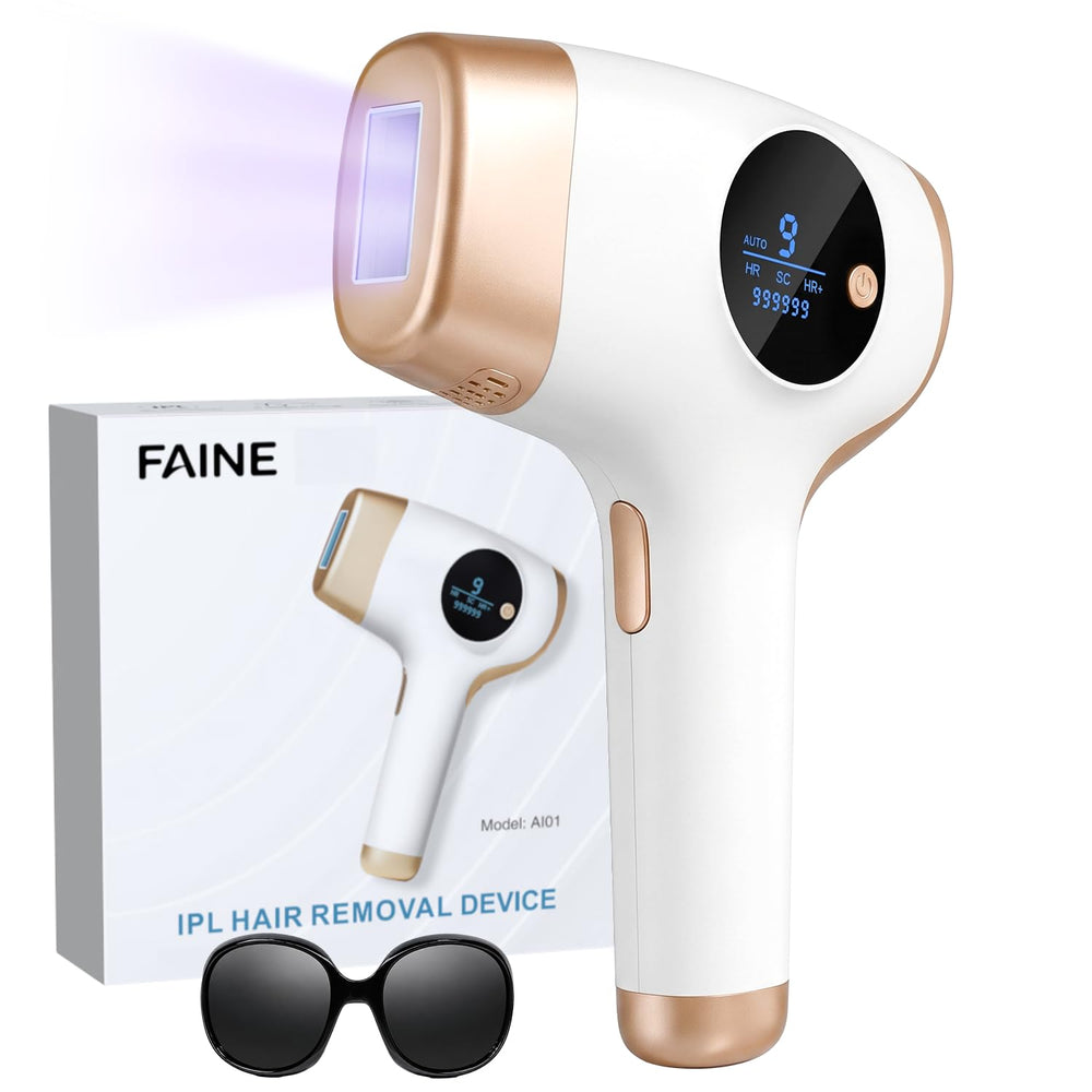 Faine front view of device showing sleek design and ergonomic grip for comfortable use
