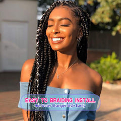 Fairise tapered ends detail for natural-looking braids and low bulk