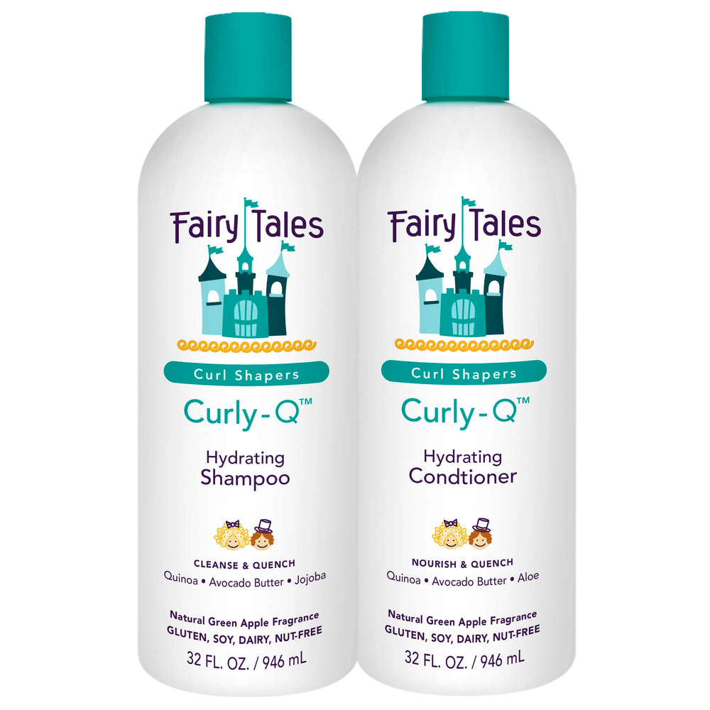Fairy Tales front packaging showing two 32oz bottles, convenient family size