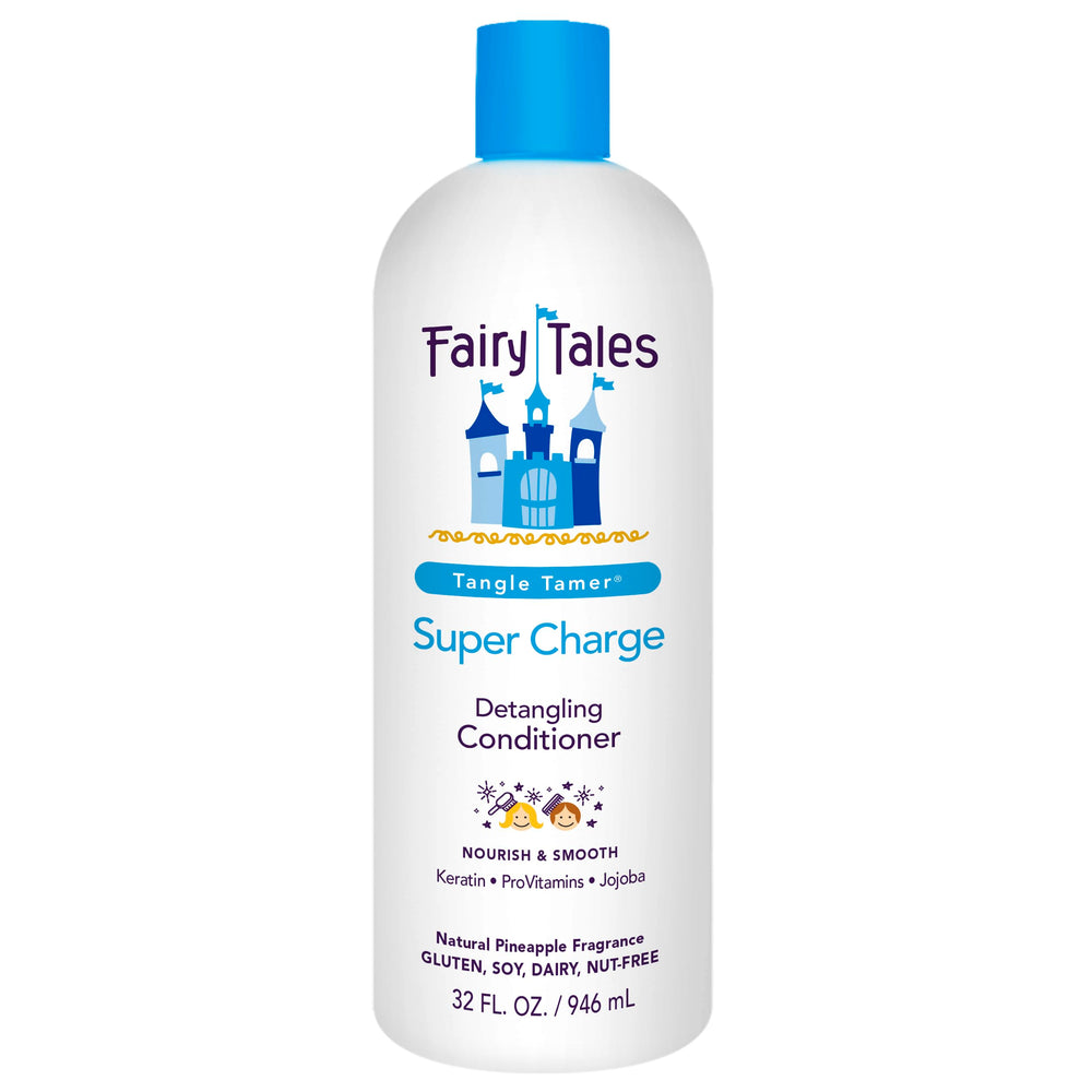 Fairy Tales front bottle shot showing large 32 oz packaging for family savings