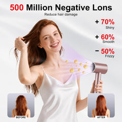 FAMOO hair dryer concentrator nozzle detail for precise styling benefit
