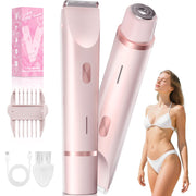 Fanovae dual-ended trimmer front view showing both heads and power button for easy control