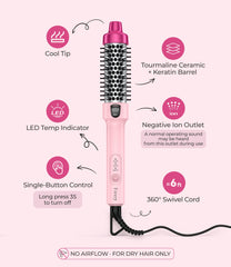 FARERY bristles detail demonstrating secure grip and smooth styling