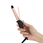 FARERY front view compact curler showing portable design and travel readiness