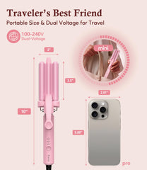 Farery waver inside travel pouch ready for packing, ideal for trips and on-the-go touch-ups