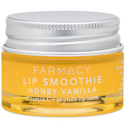 Farmacy front packaging showing honey vanilla balm and glossy benefit