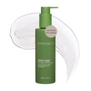 Farmacy bottle front packaging showing cleanser and clear label benefits