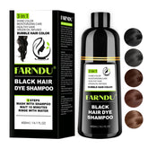 Farndu front bottle showing packaging and quick gray coverage benefit