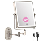 FASCINATE front view showing nickel frame and rectangular mirror for full-face clarity