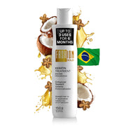 Fashion Gold Progressiva front packaging shows treatment bottle and benefits