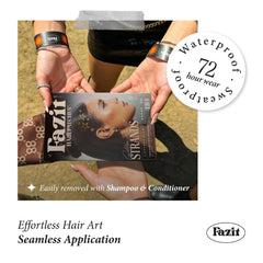 Fazit size comparison on a hand showing patch scale and placement ease