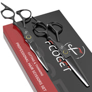 Fcoget front packaging showing complete scissors kit and accessories for organized storage