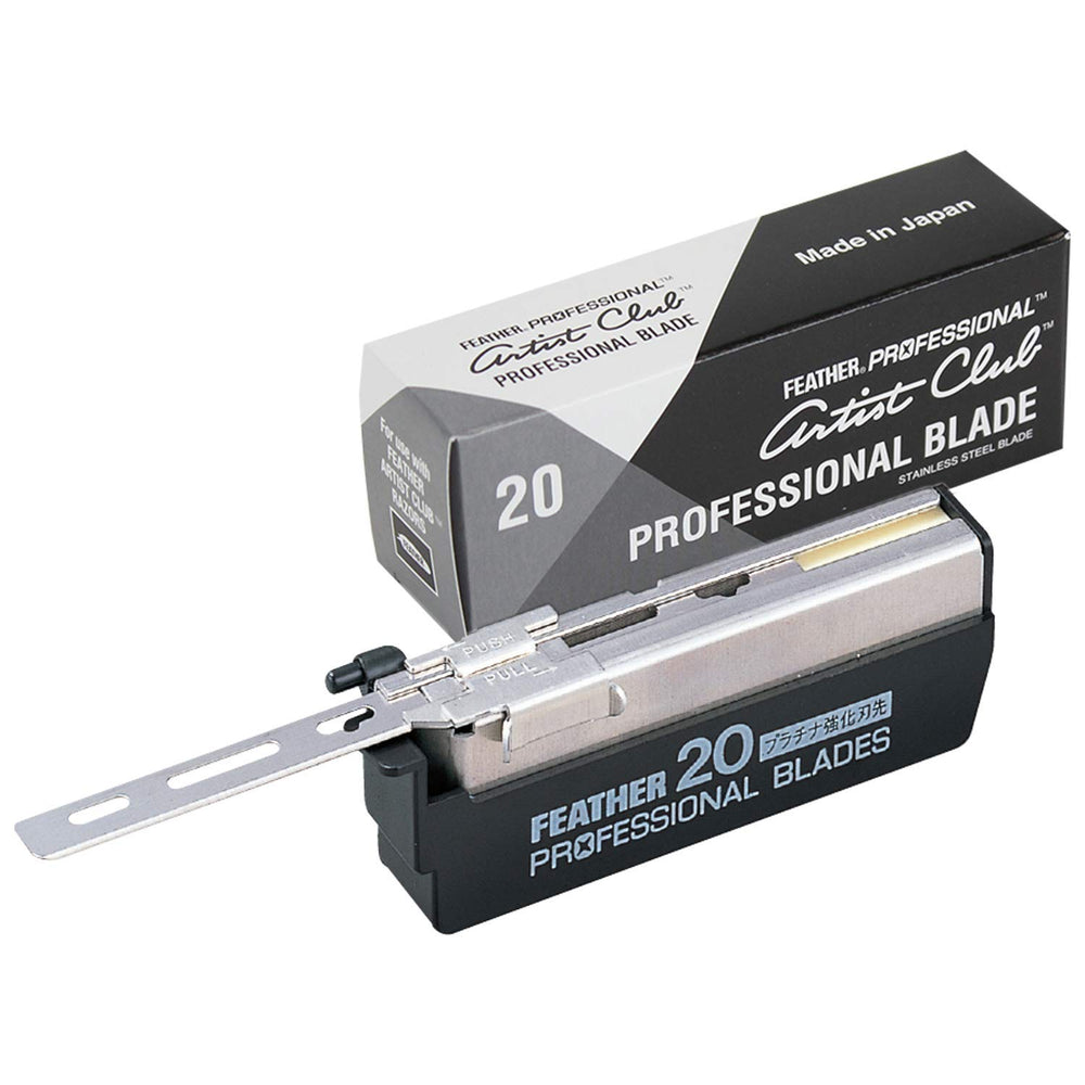 Feather front packaging showing 20-count box and clear labeling for reliable storage
