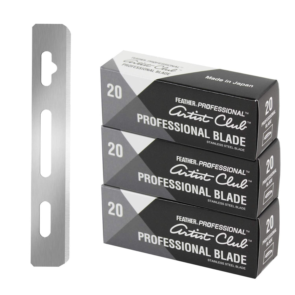 Feather Artist Club front packaging showing 3-pack benefits and professional supply