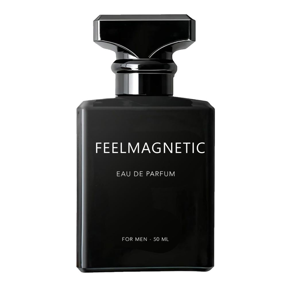 FeelMagnetic front bottle showing sleek design and travel-ready size