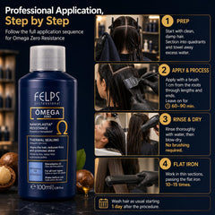 Felps Professional close-up of creamy treatment texture for smooth application
