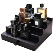 Fengligoo front view of black wooden organizer showing neat display benefit