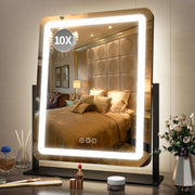 FENNIO front view large mirror showing full reflective surface and even lighting benefit