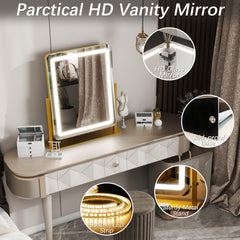 FENNIO on a vanity with cosmetics showing practical everyday use and stylish aesthetic