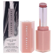 FENTY BEAUTY Gloss Bomb Stix front view showing sleek tube and label benefit: portable shine