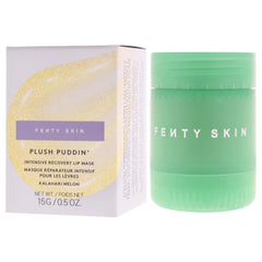 FENTY BEAUTY applying mask to lips, demonstrates smooth application benefit