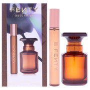 FENTY full 1oz and 10ml travel spray front view showing set portability and style
