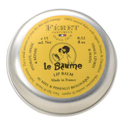 Feret Parfumeur tin front view showing compact travel balm and elegant design