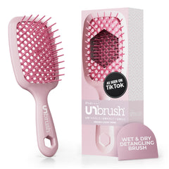FHI Heat UNbrush front angle showing compact design and ergonomic handle benefit
