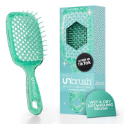 FHI Heat UNbrush front view showing compact shape and bristle layout for easy detangling