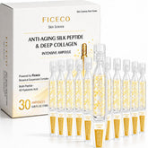 Ficeco front packaging showing bottle and brand, communicates premium skincare benefit
