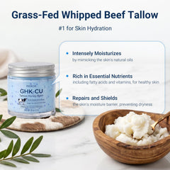 Ficeco label close-up highlighting GHK-Cu copper peptide and ingredient transparency benefit