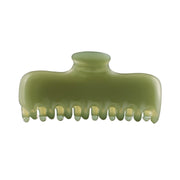 FidesAmor olive green clip front view showing secure hold and sleek finish